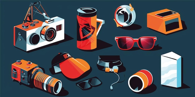 clipart accessoires camera