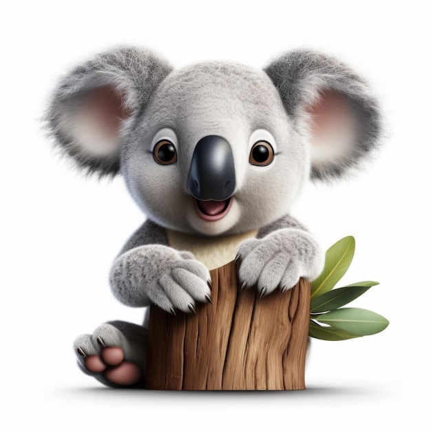 clipart cartoon koala in the style of imax playful and lighthearted compositions uhd image