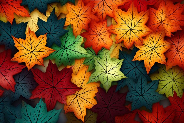 Clipart of leaves pattern