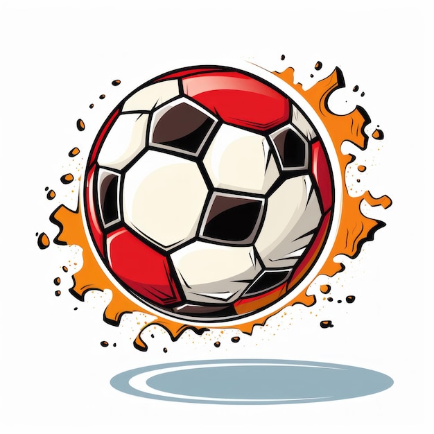 Photo clipart of a soccer ball