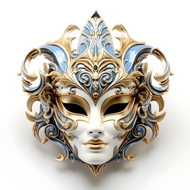 clipart on a white background of Venetian mask