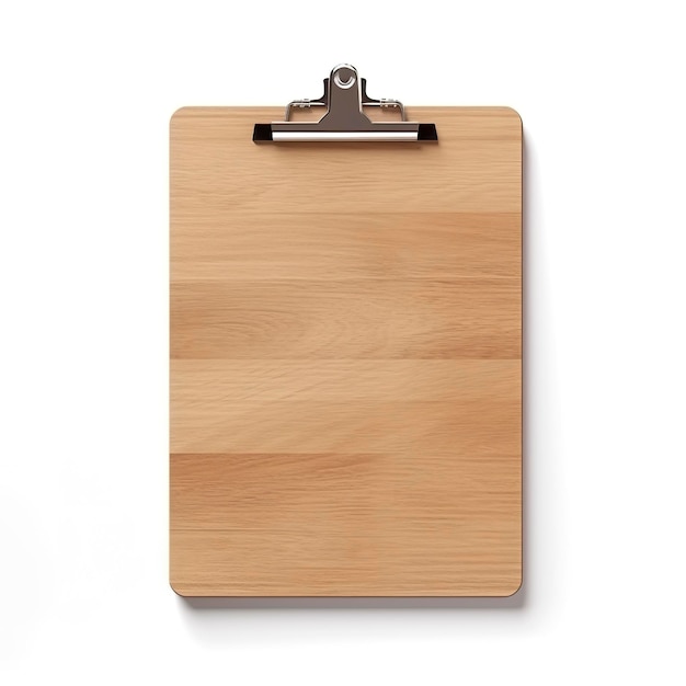 Clipboard is isolated on white background Generative AI