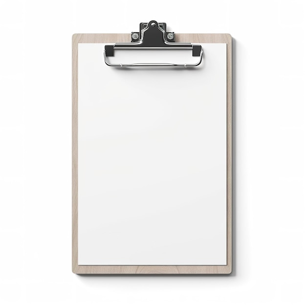 Photo clipboard is isolated on white background generative ai