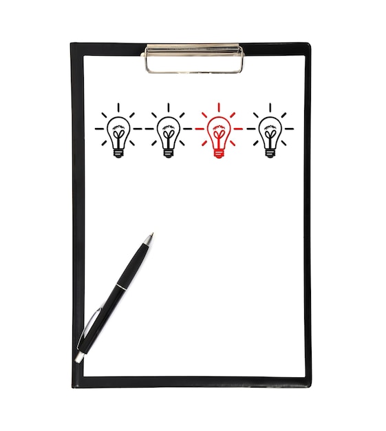 Photo clipboard whit lamps