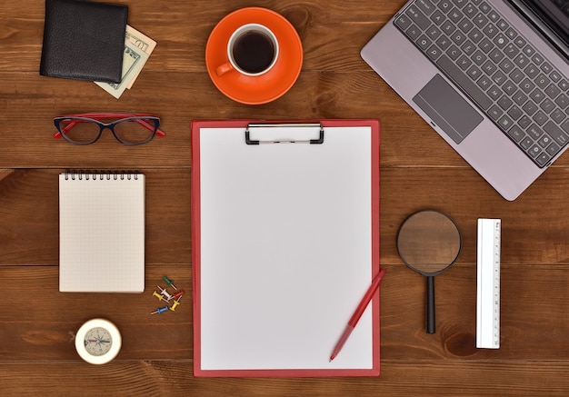 Clipboard with Blank Paper