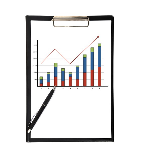 Photo clipboard with chart