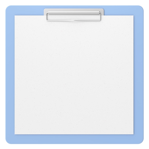 clipboard with note paper 3d illustration