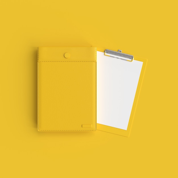 Clipboard in yellow