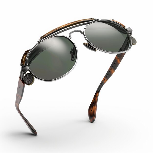 Clipon sunglasses isolated