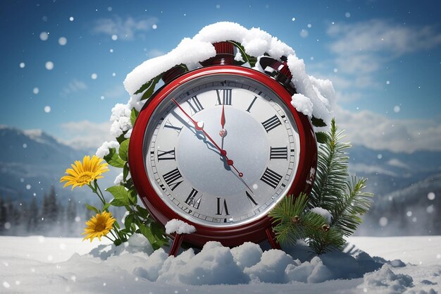 Photo clock changing from summer to winter time