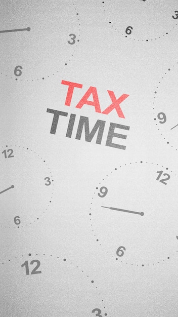 Clock countdown for taxes