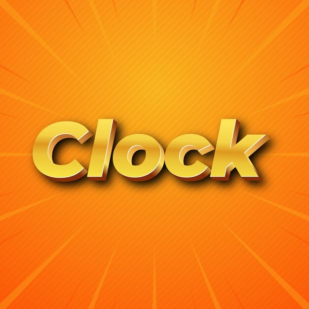 Clock text effect gold jpg attractive background card photo confetti