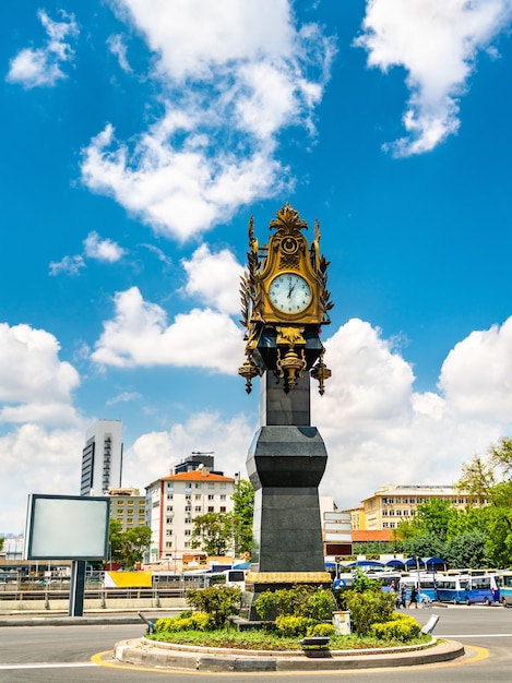 Clock tower in the city centre of Ankara, Turkey