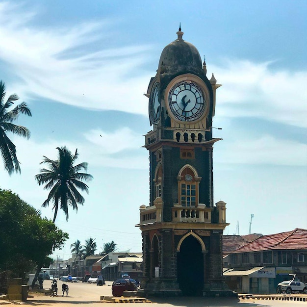 Foto torre dell'orologio a jaffna