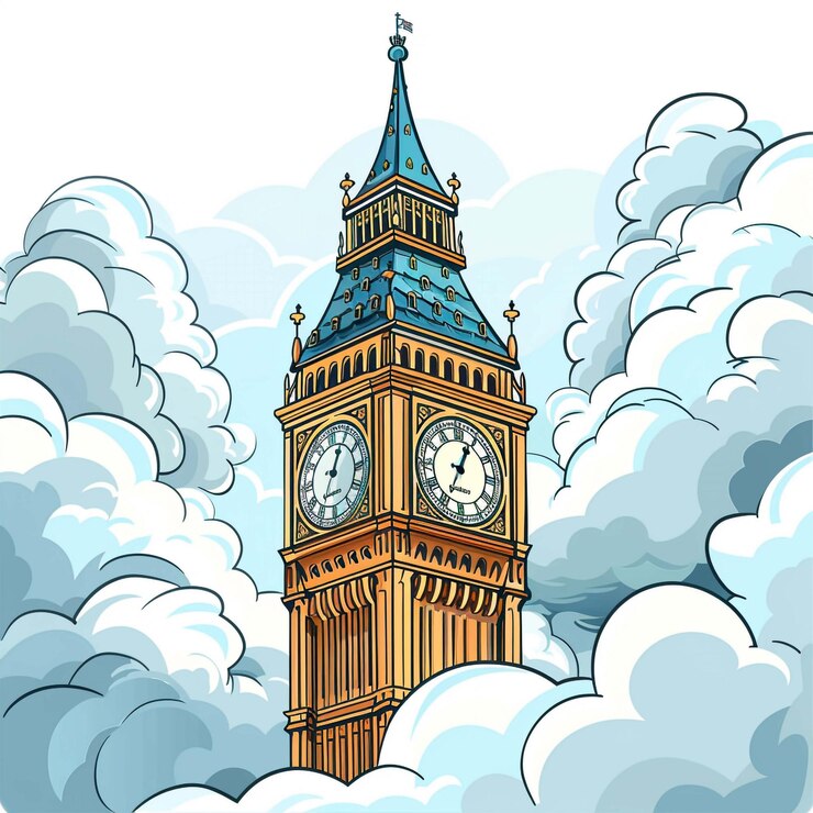 Photo a clock tower with the time of 11  15 on it