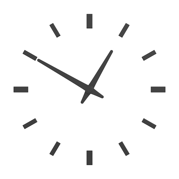 Clock on white background Isolated 3D illustration