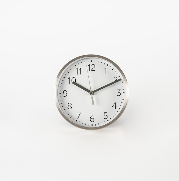 clock on a white background