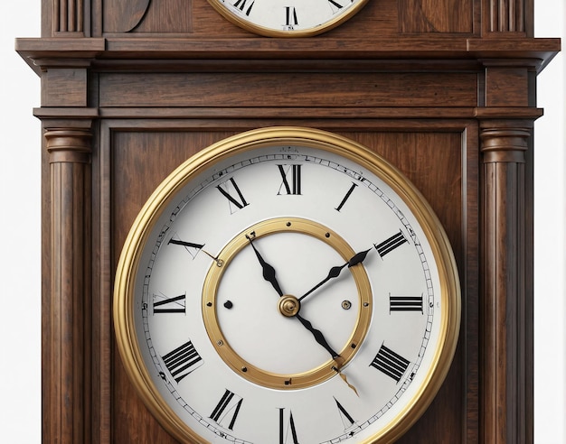 a clock with a pendulum on top of it