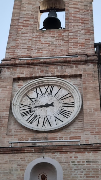 A clock with roman numerals on it