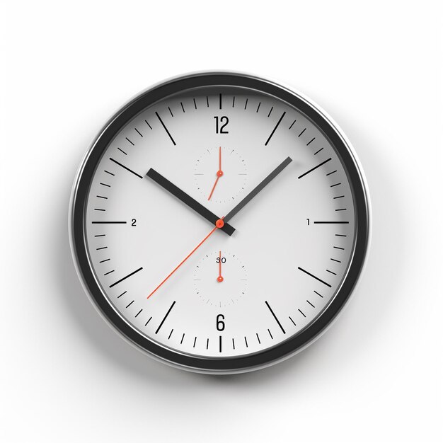 A Clock With Whiye background