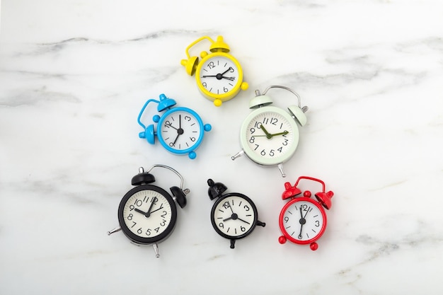 Clocks with various time and color