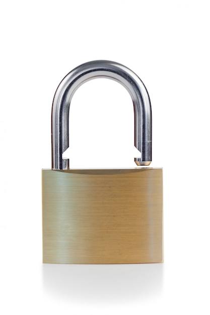 Close golden Padlock