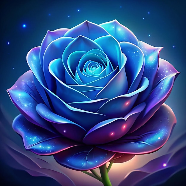 a close picture of blue rose