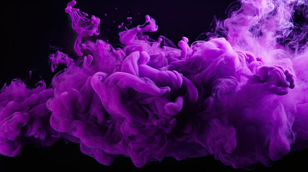 Close purple smoke