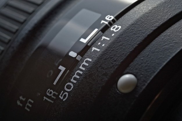 Close up of a 50 mm lens