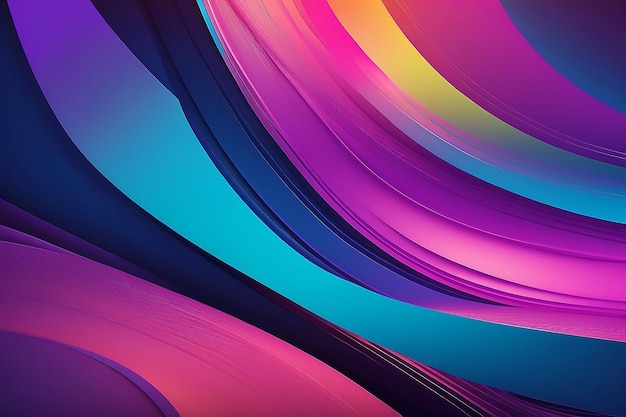 Close-up abstracte achtergrond met kleurrijke gradiënt Levendige grafische behang met strepen ontwerp Vloeibare 2D illustratie van moderne beweging