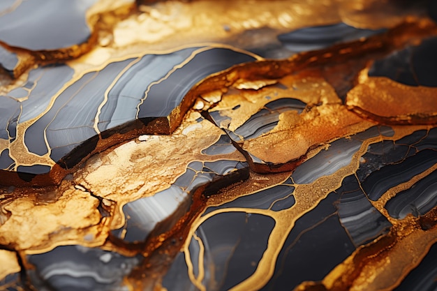 Close-up abstracte textuur Minerale goud achtergrond
