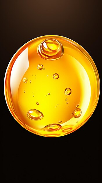 Close-up afbeelding van een druppel olie