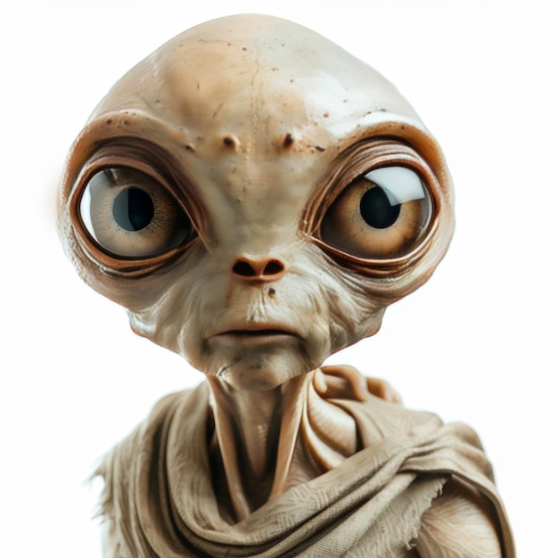 Close Up of Alien With Big Eyes