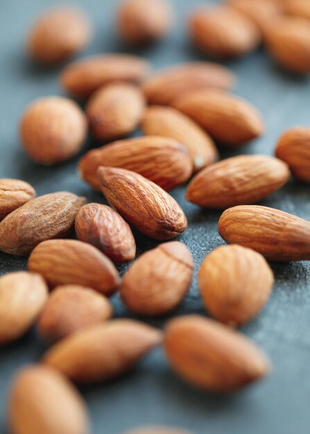 Close-up of almonds on table