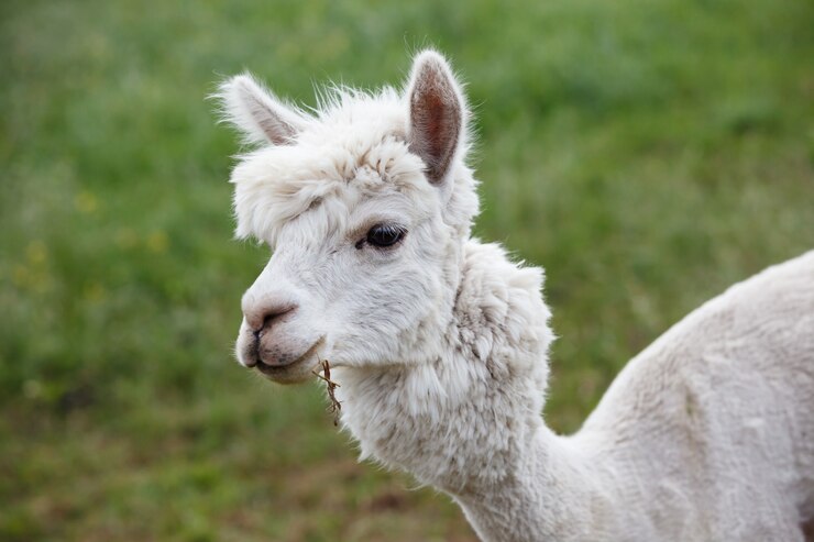 Photo close up of alpaca on the farm