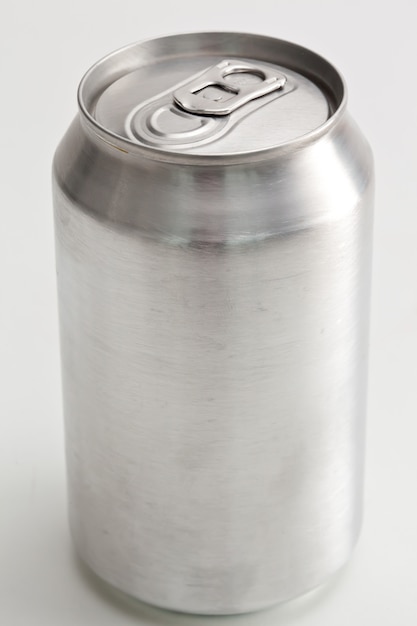 Close up of an aluminium can 