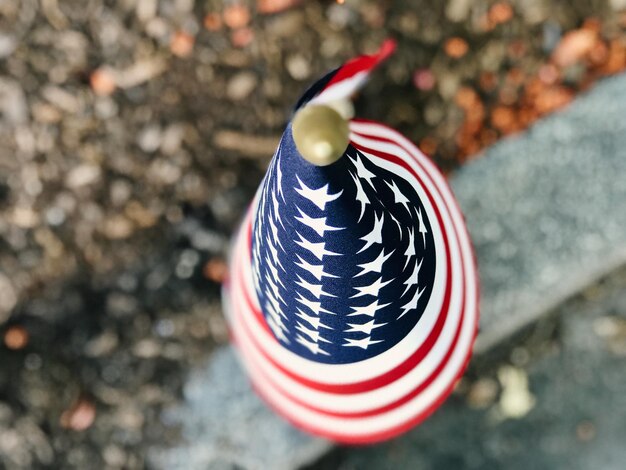 Foto close-up della bandiera americana