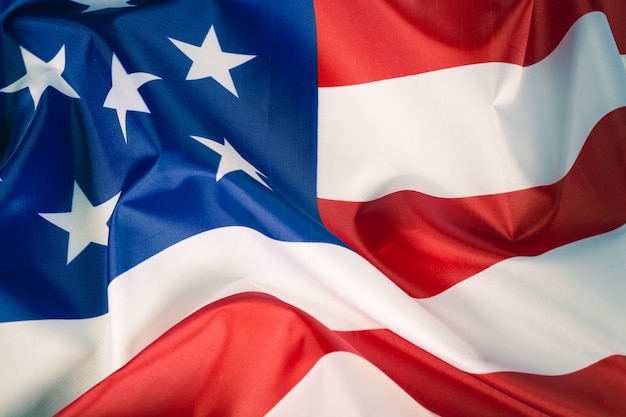Close-up Amerikaanse vlag achtergrond