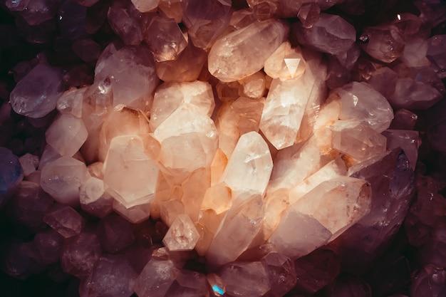 Close up of amethyst crystal