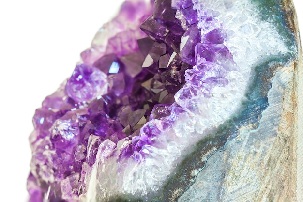 Close up Amethyst crystal