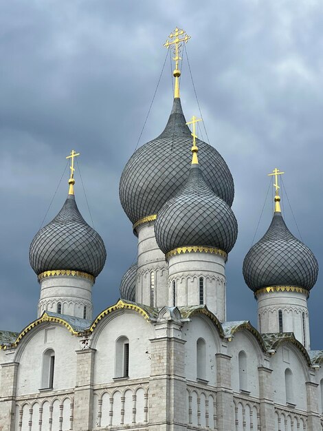 Close-up of ancient orthodox cathedral