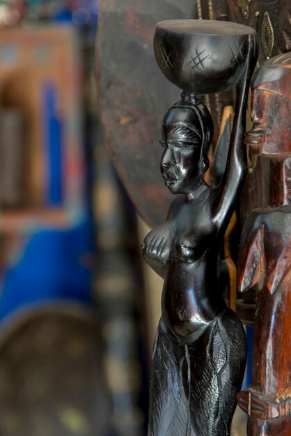 Close-up of antique statues, ouarzazate, morocco