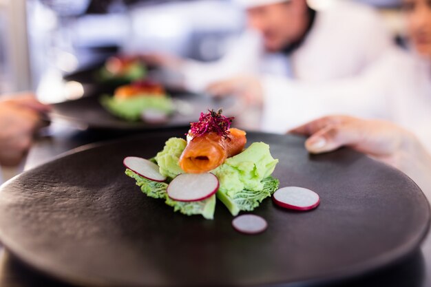 Close-up of appetizer on plate