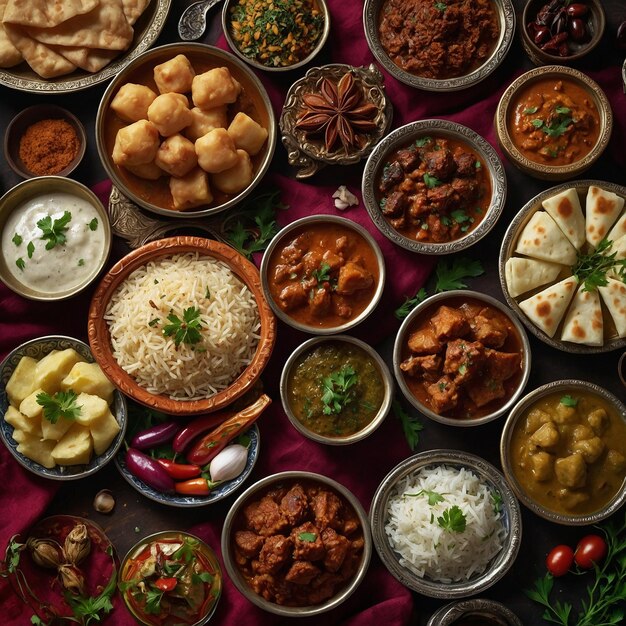 Close up on appetizing ramadan meal