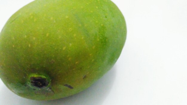 Close-up of apple against white background