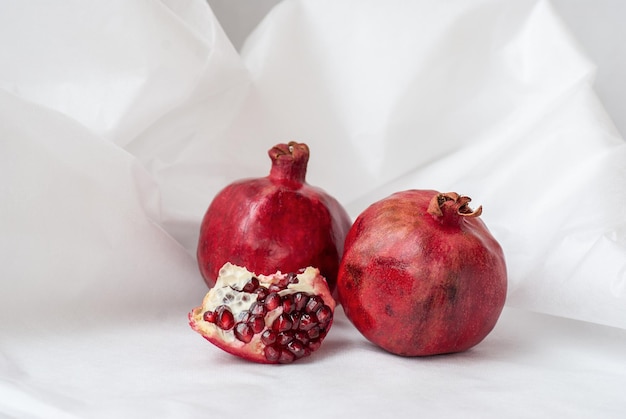 Close-up of apple against white background