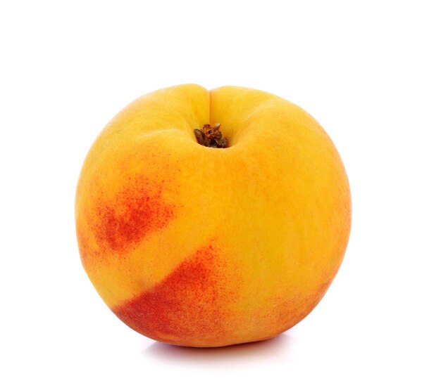 Photo close-up of apple against white background