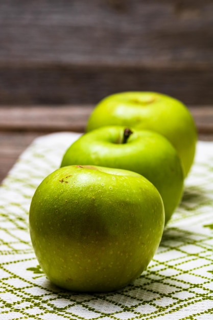 Close-up of apple on table