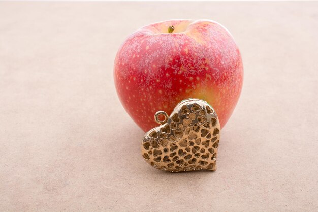 Close-up of apple on table