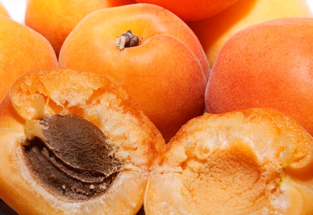 Photo close-up of apricots